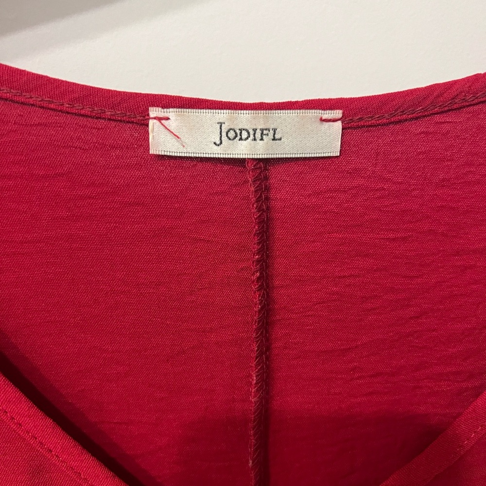 JODIFL Vibrant Red Blouse